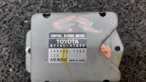 Toyota Prius (XW20) Rezystor / Opornik dmuchawy nawiewu 4993001200