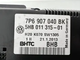 Volkswagen Touareg II Gaisa kondicioniera / klimata kontroles / salona apsildes vadības bloks (salonā) 7P6907040BK