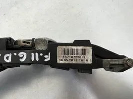 BMW 5 F10 F11 Support extérieur, poignée de porte arrière 722812