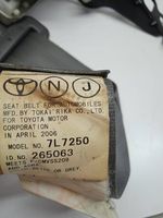 Toyota Prius (XW20) Pas bezpieczeństwa fotela tylnego 7L7250