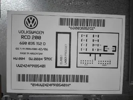 Volkswagen Polo IV 9N3 Unità principale autoradio/CD/DVD/GPS 6Q0035152D