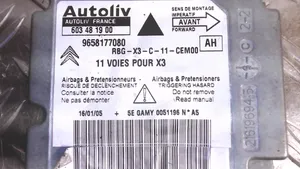 Citroen Berlingo Module de contrôle airbag 9658177080