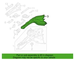 Volvo XC60 Longherone lato anteriore 31253087