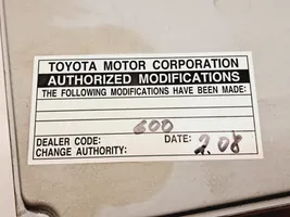 Toyota Corolla Verso AR10 Calculateur moteur ECU 896610F090