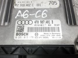 Audi A6 S6 C6 4F Centralina/modulo del motore 0281013178