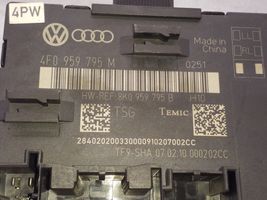 Audi A6 S6 C6 4F Durų elektronikos valdymo blokas 4F0959795M