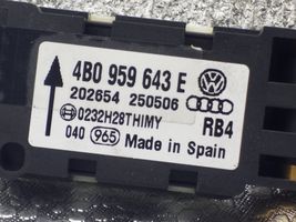 Volkswagen Touareg I Sensor impacto/accidente para activar Airbag 4B0959643E