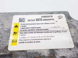 Saturn Vue Module de contrôle airbag 25865978