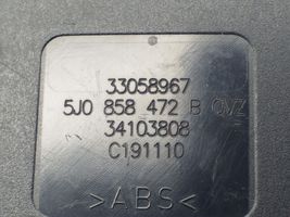 Skoda Fabia Mk2 (5J) Klamra przedniego pasa bezpieczeństwa 5J0858472B