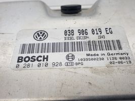 Skoda Superb B5 (3U) Komputer / Sterownik ECU silnika 038906019EG