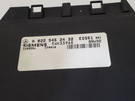 Mercedes-Benz ML W163 Pārnesumkārbas vadības bloks A0225452432