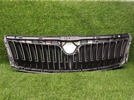 Skoda Octavia Mk2 (1Z) Grille calandre supérieure de pare-chocs avant 1ZD853688BA