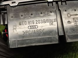 Audi A8 S8 D3 4E Grille d'aération arrière 4E0819203B