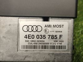 Audi A8 S8 D3 4E Console centrale, commande de multimédia l'unité principale 4E0035785F