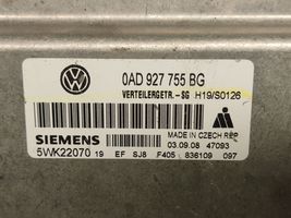 Volkswagen Touareg I Pavarų dėžės reduktorius (razdatkės) valdymo blokas 0AD927755BG