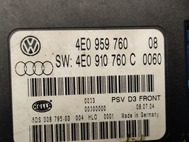 Audi A8 S8 D3 4E Modulo di controllo sedile 4E0959760