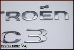 Citroen C3 Kiti ženkliukai/ užrašai 