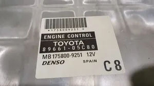 Toyota Avensis T250 Calculateur moteur ECU MB1758009251