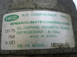 Hyundai Accent Ilmastointilaitteen kompressorin pumppu (A/C) 9770125200