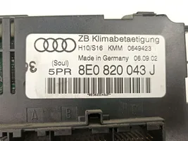 Audi A4 Allroad Ilmastoinnin ohjainlaite/moduuli 8E0820043J