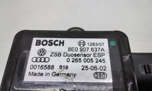 Audi A4 S4 B6 8E 8H Vakaajan pitkittäiskiihtyvyystunnistin (ESP) 8E0907637A
