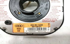 Audi 100 S4 C4 Bague collectrice/contacteur tournant airbag (bague SRS) 4D0951543D