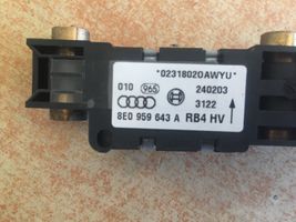 Audi A4 S4 B6 8E 8H Sensor impacto/accidente para activar Airbag 8E0959643A