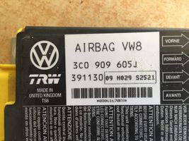 Volkswagen PASSAT B6 Turvatyynyn ohjainlaite/moduuli 3C0909605J