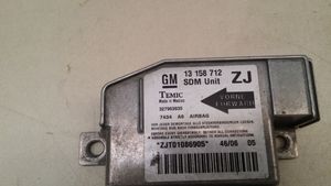 Opel Meriva A Airbag control unit/module 13158712ZJ