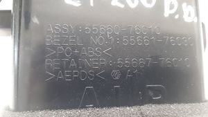 Lexus CT 200H Garniture, panneau de grille d'aération latérale 5566076010
