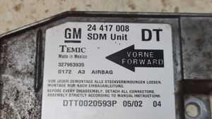 Opel Combo C Airbag control unit/module 24417008