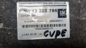 Opel Astra J Tappeto di rivestimento del fondo del bagagliaio/baule 13288786
