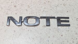 Nissan Note (E11) Emblemat / Znaczek tylny / Litery modelu 908929U00A