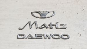 Daewoo Matiz Emblemat / Znaczek tylny / Litery modelu AH00D1