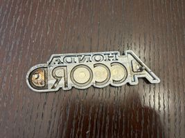 Honda Accord Manufacturers badge/model letters 