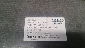 Audi A3 S3 8P Tavaratilan kaukalon tekstiilikansi 8P0863463H