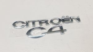 Citroen C4 I Logo, emblème de fabricant 