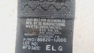 Hyundai i20 (PB PBT) Saugos diržas galinis 898201J000