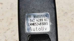 Opel Meriva A Boucle de ceinture de sécurité arrière N93335126