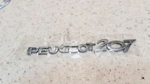 Peugeot 207 Valmistajan merkki/mallikirjaimet 