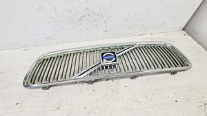 Volvo V70 Grille calandre supérieure de pare-chocs avant 08693346