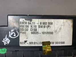 BMW X5 E53 Unité de contrôle climatique 64116902558