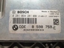 BMW 4 F32 F33 Sterownik / Moduł ECU 8598759