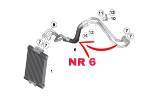 BMW 1 F20 F21 Tubo di raffreddamento dell'olio 7639450