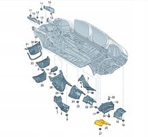 Audi A8 S8 D5 Paracalore nel vano motore 4N0825712D