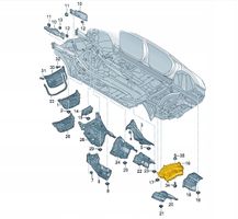 Audi A8 S8 D5 Pakokaasulämmön lämpökilpi 4N0825721B