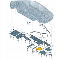 Audi A8 S8 D5 Osłona środkowa podwozia 4N0825311D