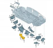 Audi A8 S8 D5 Pakokaasulämmön lämpökilpi 4N1825694B