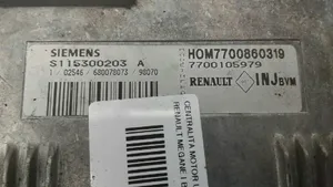 Renault Megane I Calculateur moteur ECU HOM7700860319