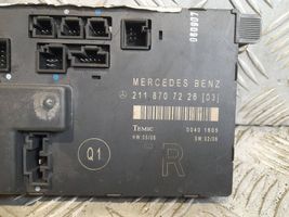 Mercedes-Benz E W211 Centralina/modulo portiere 2118707226